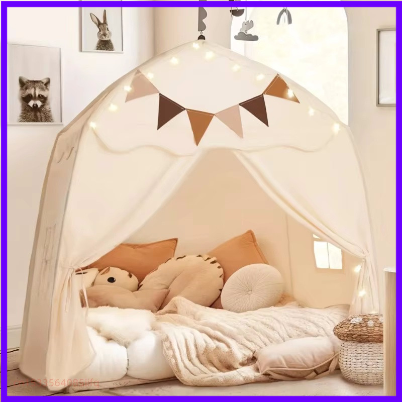 Kids Outdoor Tent - เต็นท์เด็กพับได้ในร่มกลางแจ้งบ้านเด็กเล่นปราสาทเจ้าหญิงเต็นท์เล่นแบบพกพาของขวัญสำหรับเด็กชายหญิง