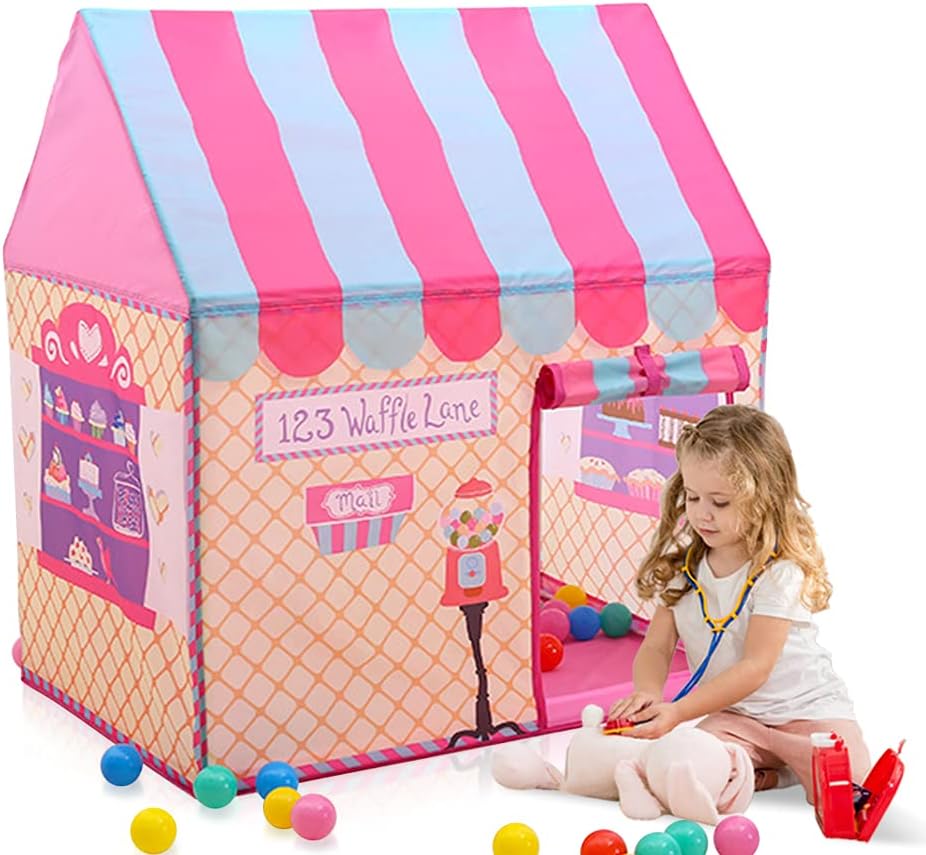 Kids Outdoor Tent - ชายหญิงของเล่นเด็กในร่ม Playhouse เด็กเล่นเต็นท์สําหรับชายเต็นท์สําหรับเด็กในร่มและกลางแจ้งเต็นท์วันเกิดคริสต์มาส