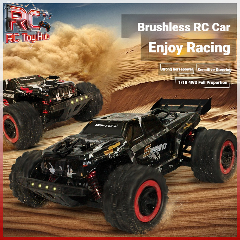 Kids Outdoor Dirt Toys - รถบรรทุกออฟโรดบังคับวิทยุ Sprint 1:18 4WD RC มอเตอร์แบบไร้แปรงถ่านหรือแบบมีแปรงถ่าน
