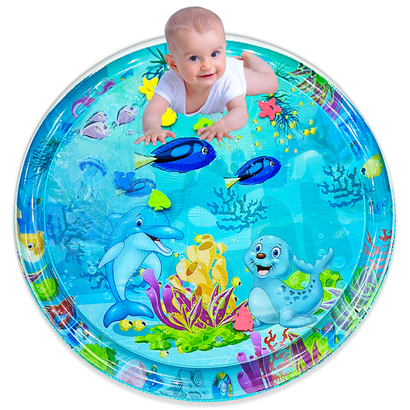 Slip Slide Water Mat - 1 PC 100 ซม.ขนาดใหญ่เด็กเล่นเสื่อน้ํา Dolphin Seal
