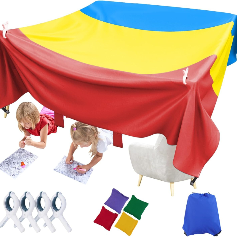Kids Outdoor Fort Building Kit - ชุดสร้างป้อมปราการสำหรับเด็ก New Magic Kids Fort Building