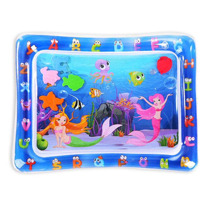 Slip Slide Water Mat - แผ่นรองเล่นน้ำสำหรับเด็กแผ่นพีวีซีรองท้องเวลาสำหรับเด็กวัยหัดเดินแผ่นรองน้ำสำหรับเด็กปฐมวัย