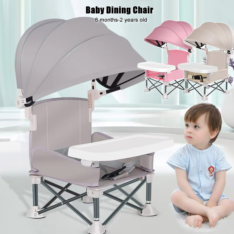 Kids Outdoor Dining Table - เด็กพับเก้าอี้รับประทานอาหารอลูมิเนียมเด็กโต๊ะรับประทานอาหารแบบพกพาเก้าอี้ขนาดเล็กสําหรับเด็กชายหาดกลางแจ้ง Travel Baby's Saet