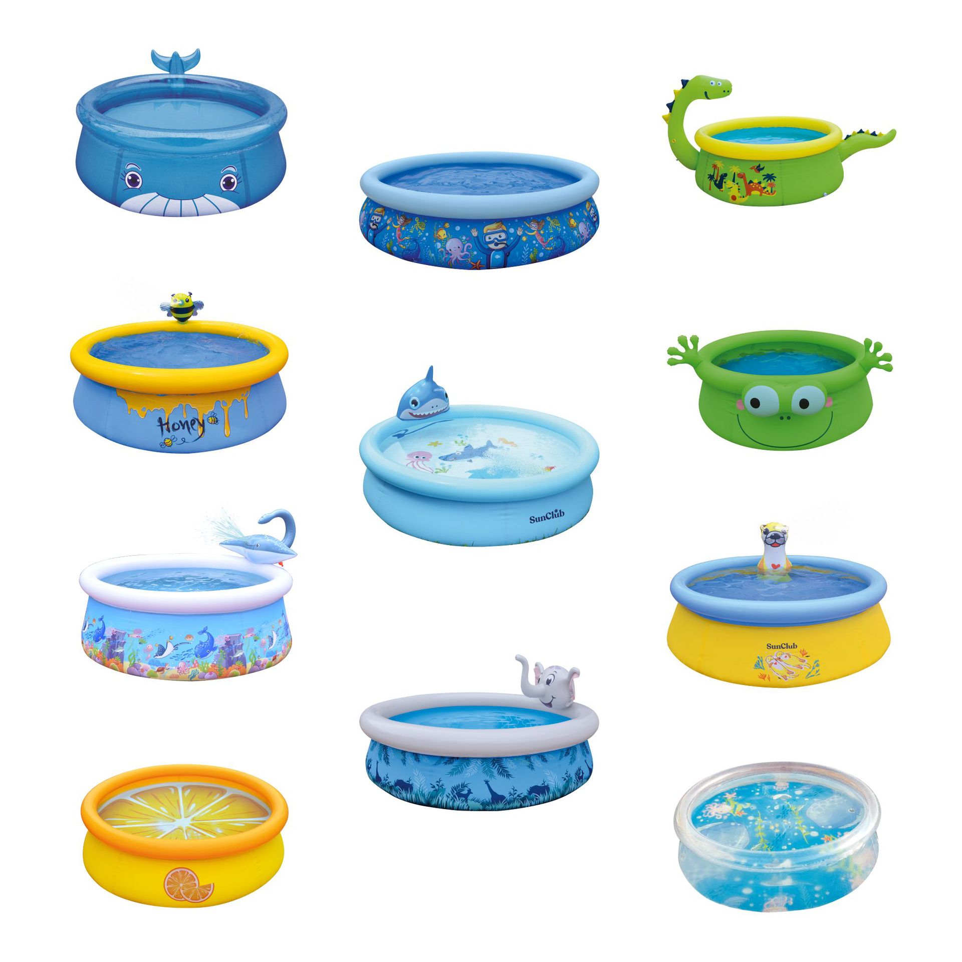 Kids Outdoor Zone - หนาเด็กสระว่ายน้ําทําให้พองของเล่นน้ําสระว่ายน้ําสนุกพื้นที่เล่นกลางแจ้งฤดูร้อนสนุกเด็กโซนกิจกรรม