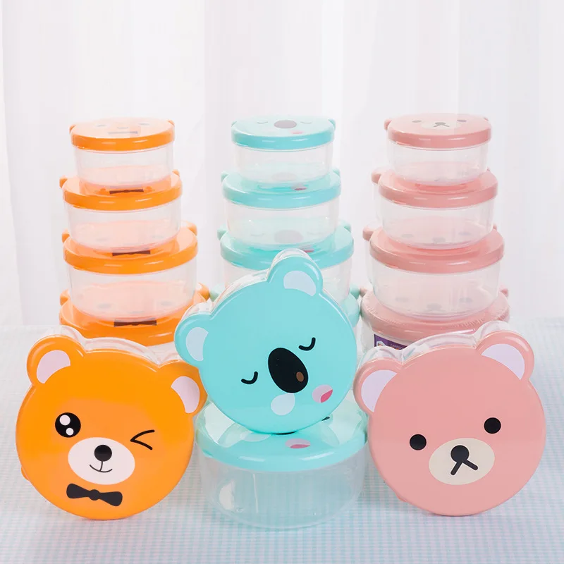 4 ชิ้น/เซ็ตเด็กพลาสติกกล่อง Be - Kids.Outdoor Utensils บทวิจารณ์และราคา