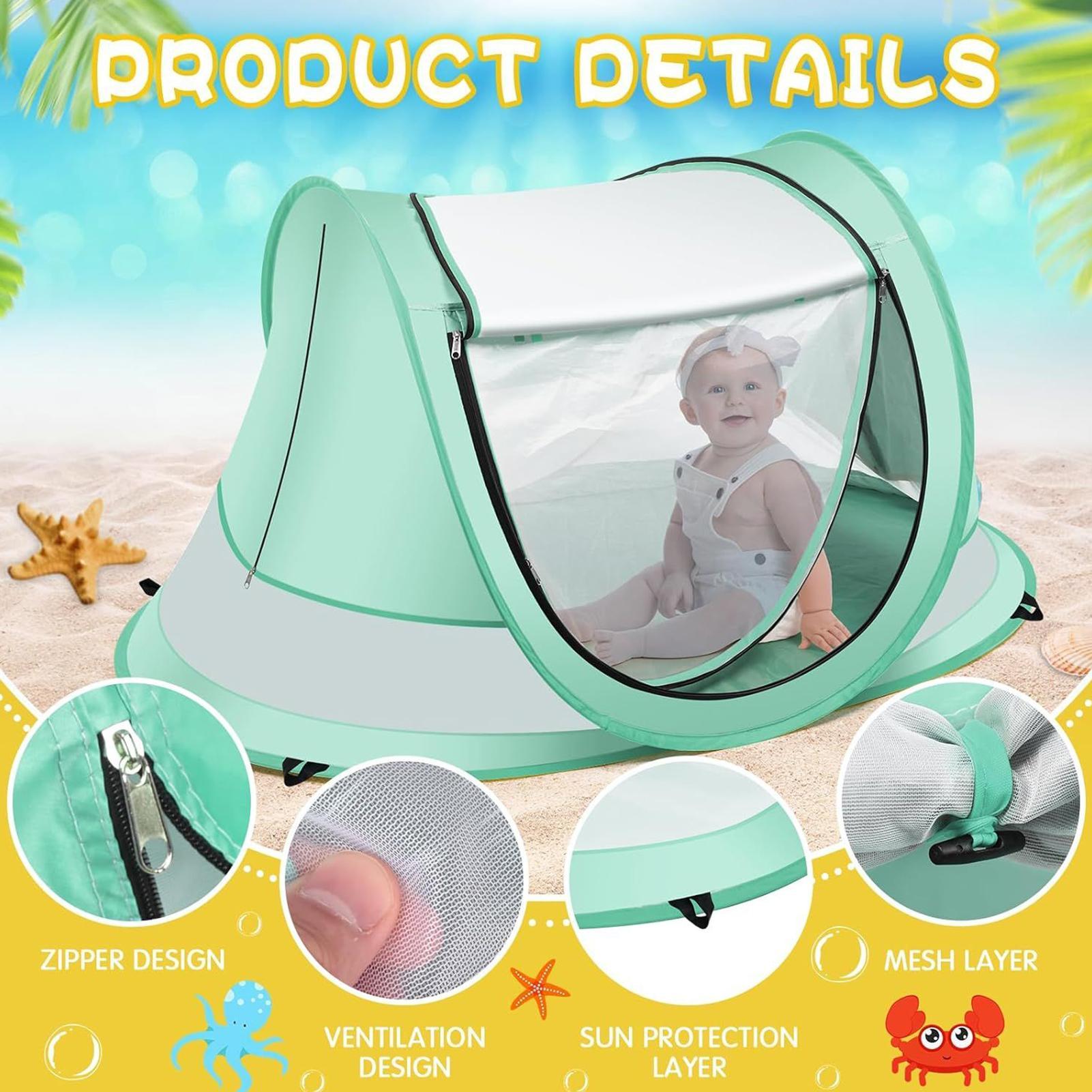 เด็กวัยหัดเดินเต็นท์ชายหาดกลาง - Kids Outdoor Daybed บทวิจารณ์และราคา