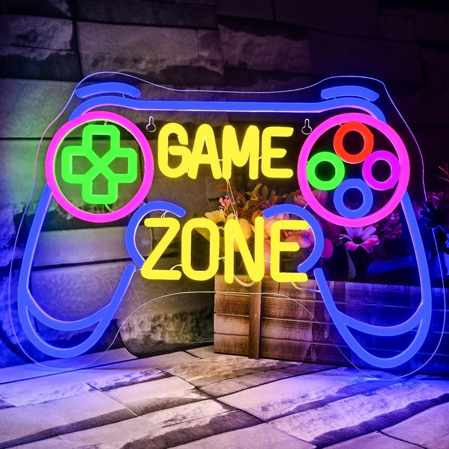 ป้ายไฟนีออน Game Zone แบบปรับค - Kids Outdoor Zone บทวิจารณ์และราคา
