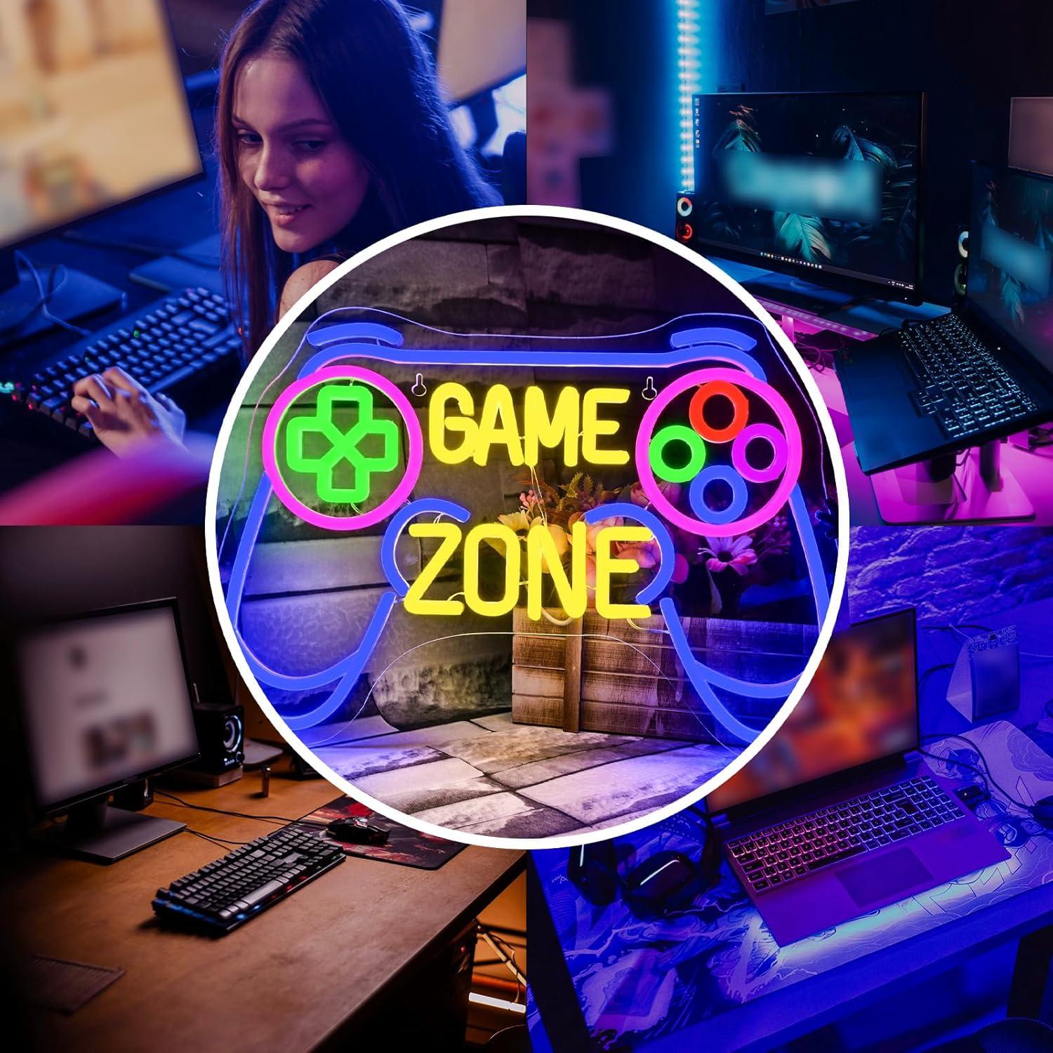 ป้ายไฟนีออน Game Zone แบบปรับค - Kids Outdoor Zone บทวิจารณ์และราคา