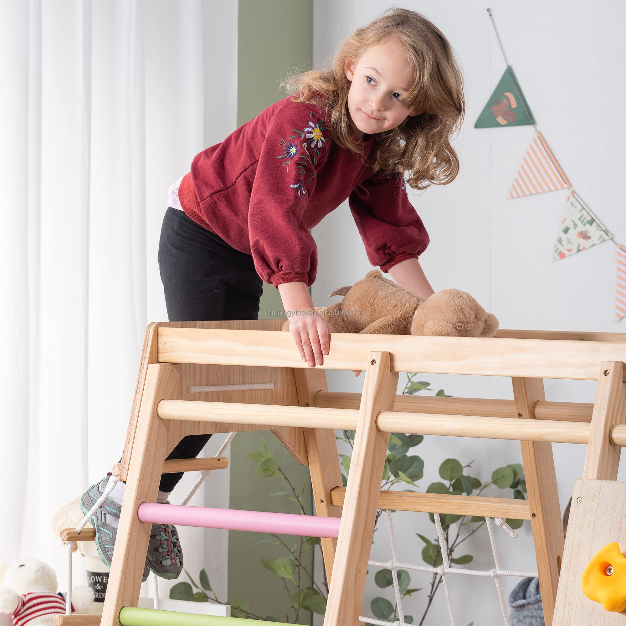 ผลิตภัณฑ์สวนสนุกผนังปีนเขา ชุด - Kids Outdoor Playground บทวิจารณ์และราคา