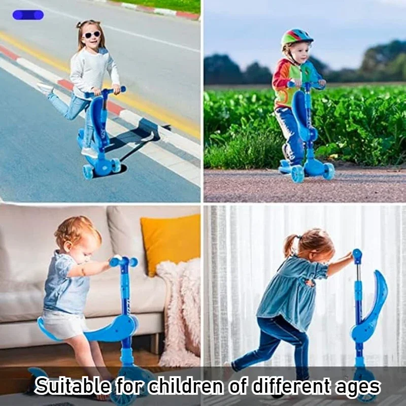 2-in-1 เด็ก KICK สกู๊ตเตอร์ LE - Kids Outdoor Lights บทวิจารณ์และราคา