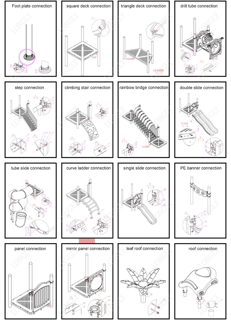 อุปกรณ์สนามเด็กเล่นกลางแจ้ง - Kids Outdoor Playground บทวิจารณ์และราคา