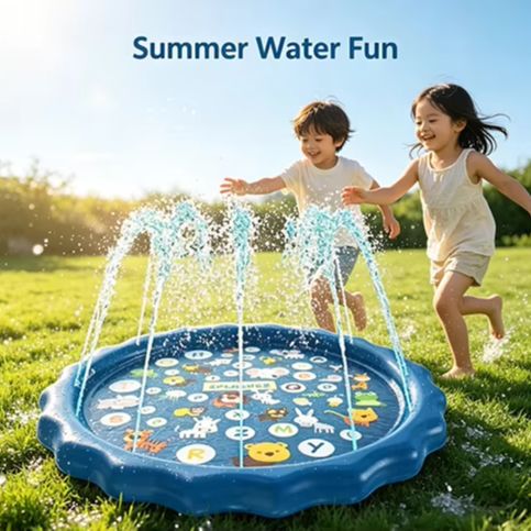 แผ่นรองเล่นน้ำสำหรับเด็กกลางแจ - Slip Slide Water Mat บทวิจารณ์และราคา
