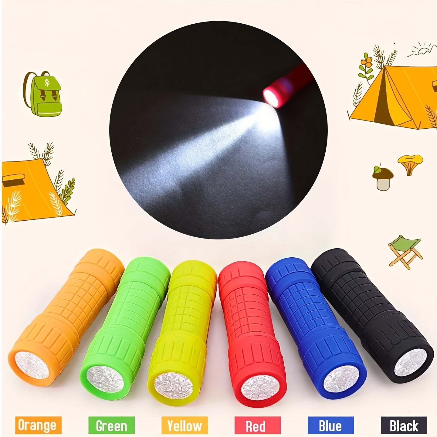 ไฟฉายพกพาขนาดเล็ก 9 XPE หลอดไฟ - Kids Outdoor Lights บทวิจารณ์และราคา