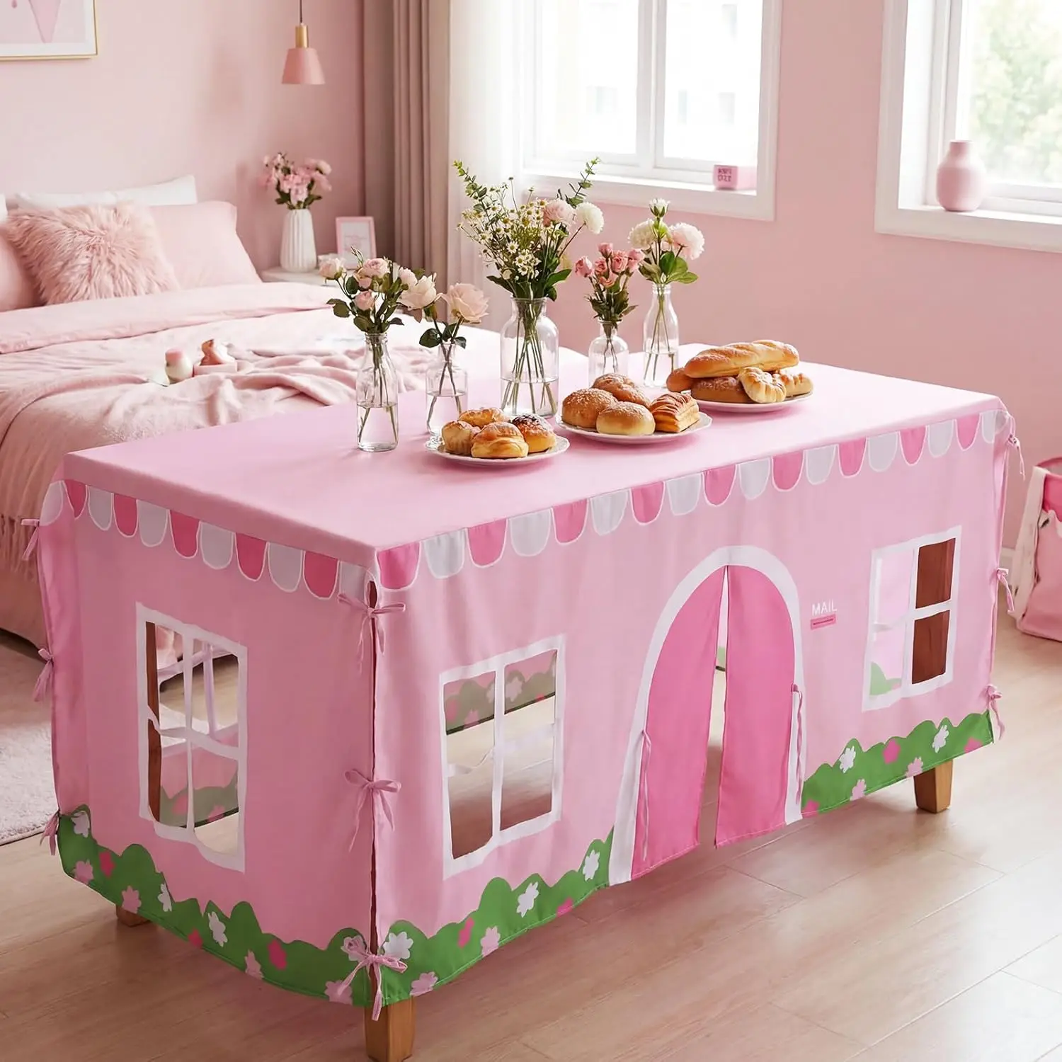 ผ้าปูโต๊ะขนาดใหญ่ 10 ฟุต x 7.5 - Kids Outdoor Dining Table บทวิจารณ์และราคา