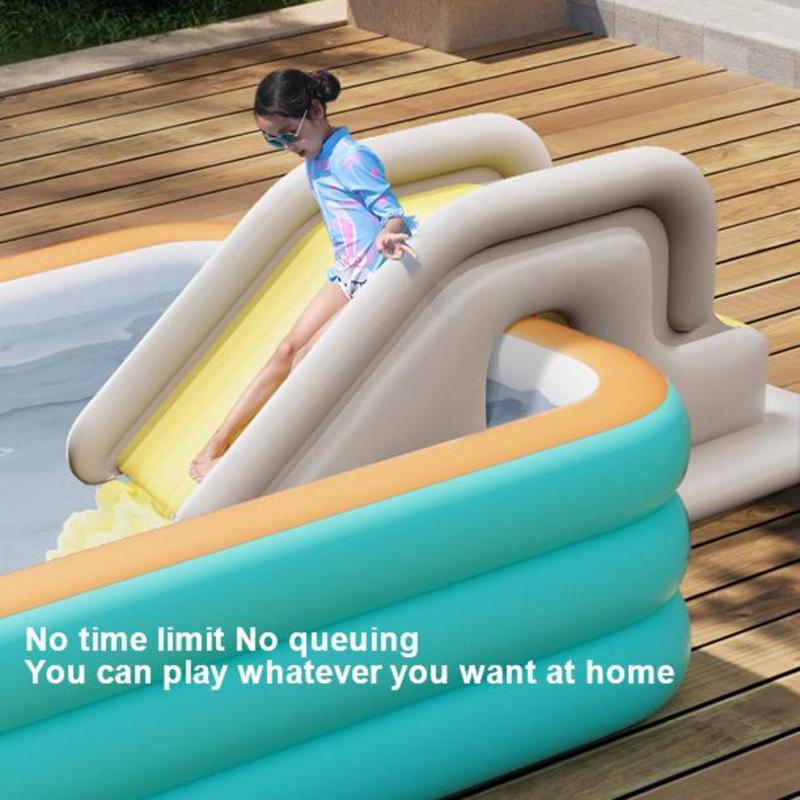 สไลเดอร์เป่าลมว่ายน้ำสำหรับเด็ - Kids Outdoor Playground บทวิจารณ์และราคา