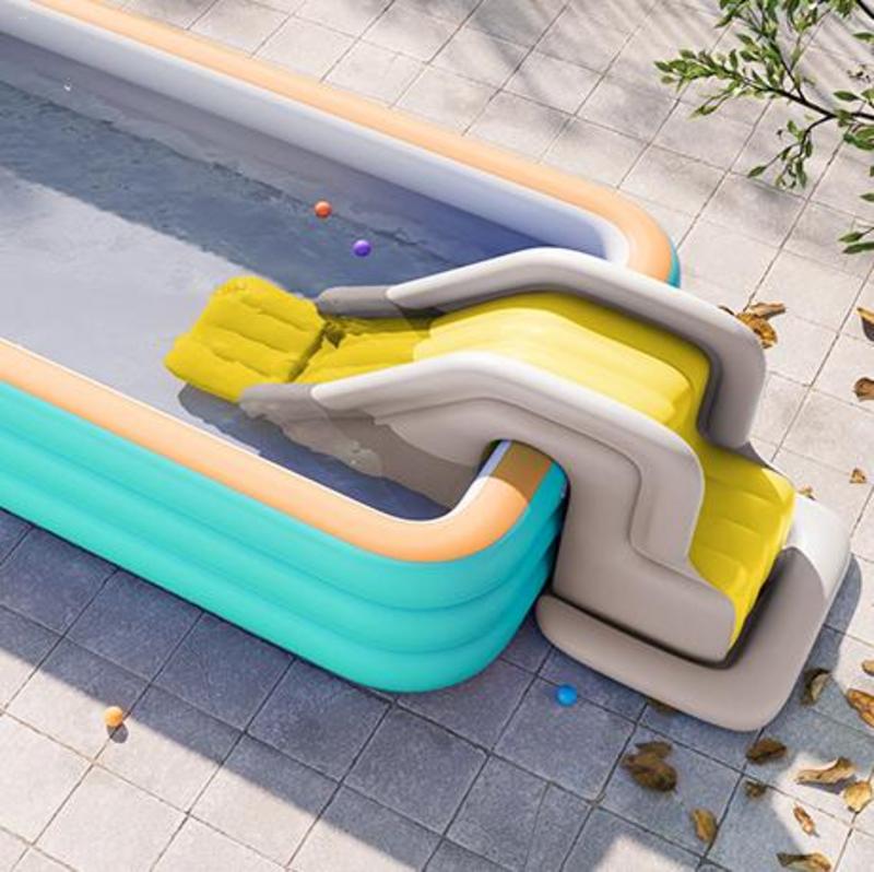 สไลเดอร์เป่าลมว่ายน้ำสำหรับเด็ - Kids Outdoor Playground บทวิจารณ์และราคา