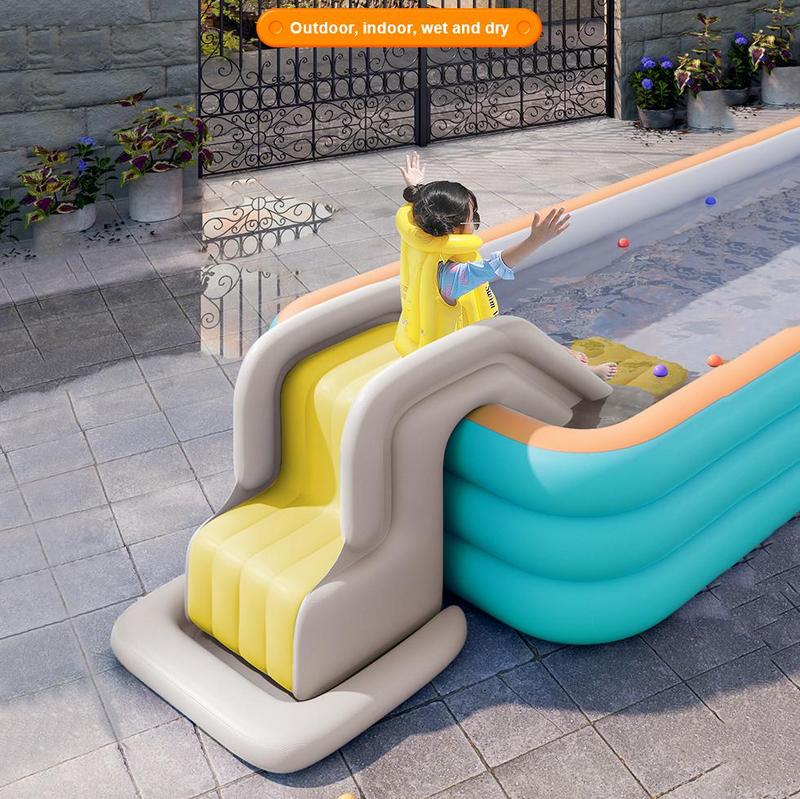 สไลเดอร์เป่าลมว่ายน้ำสำหรับเด็ - Kids Outdoor Playground บทวิจารณ์และราคา
