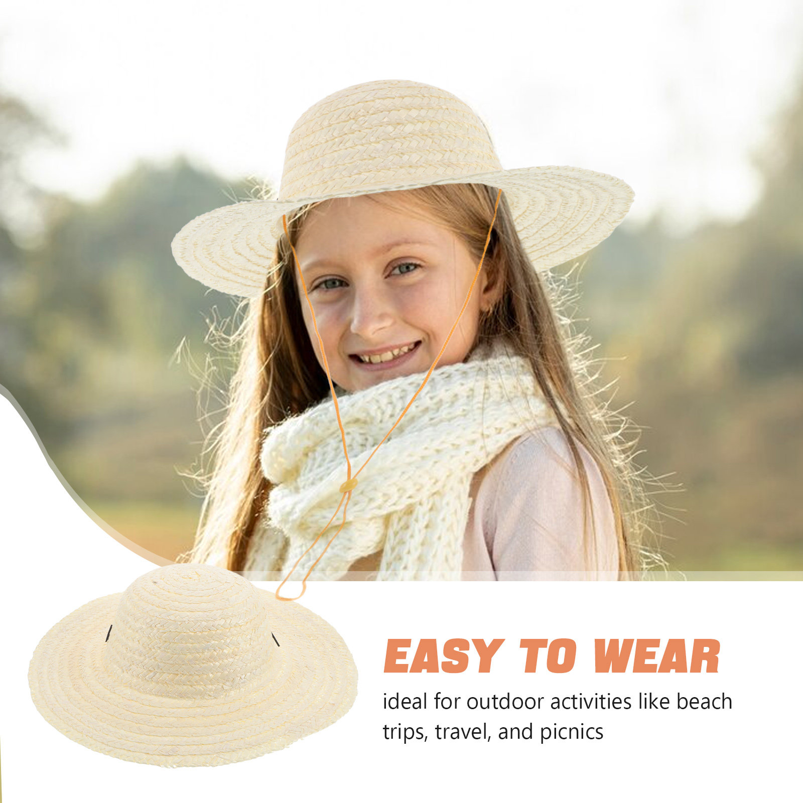 หมวกฟางข้าวสาลีสำหรับเด็ก งานฝ - Kids Outdoor Activities บทวิจารณ์และราคา
