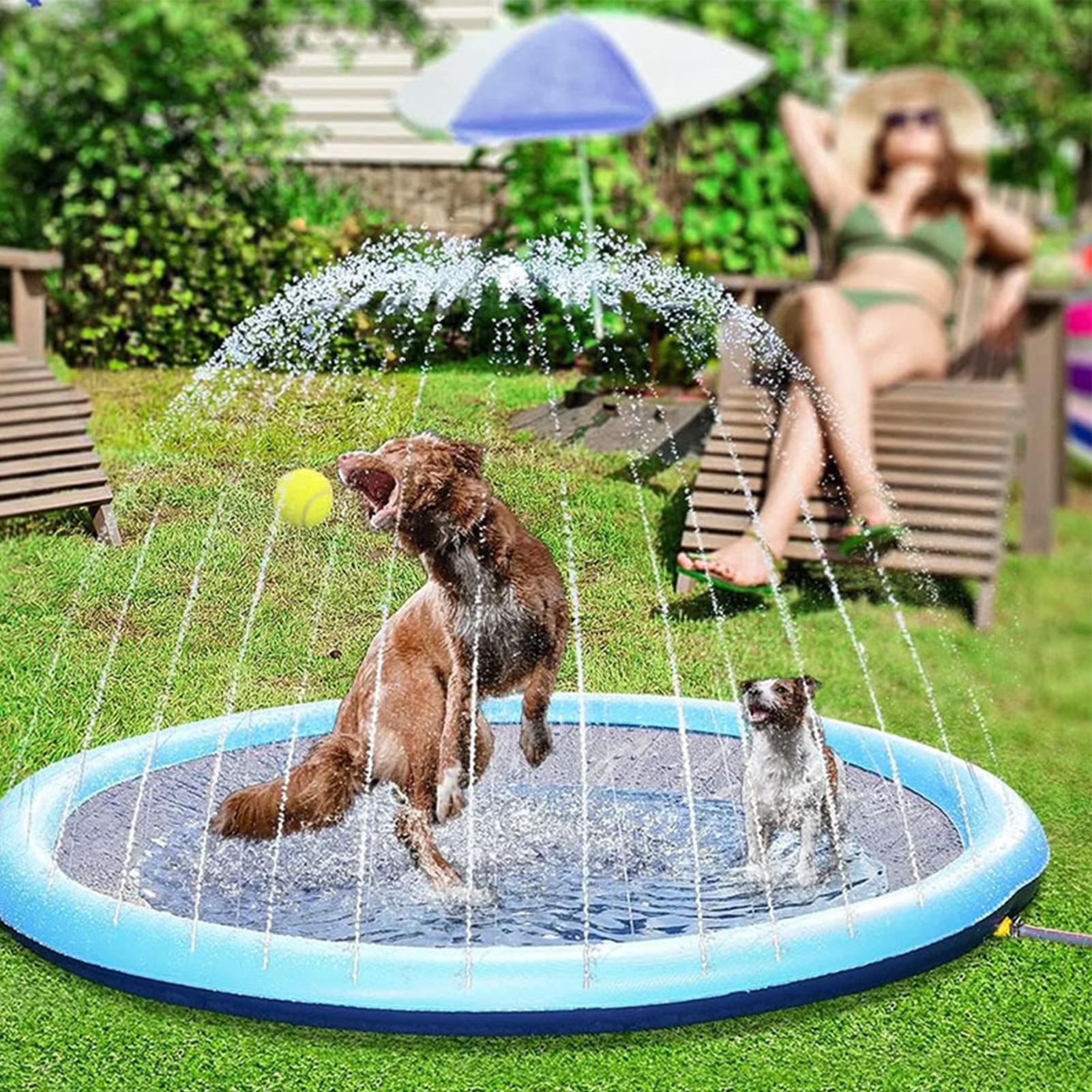 แผ่นรองสุนัขแบบหนา ของเล่นสปริ - Slip Slide Water Mat บทวิจารณ์และราคา