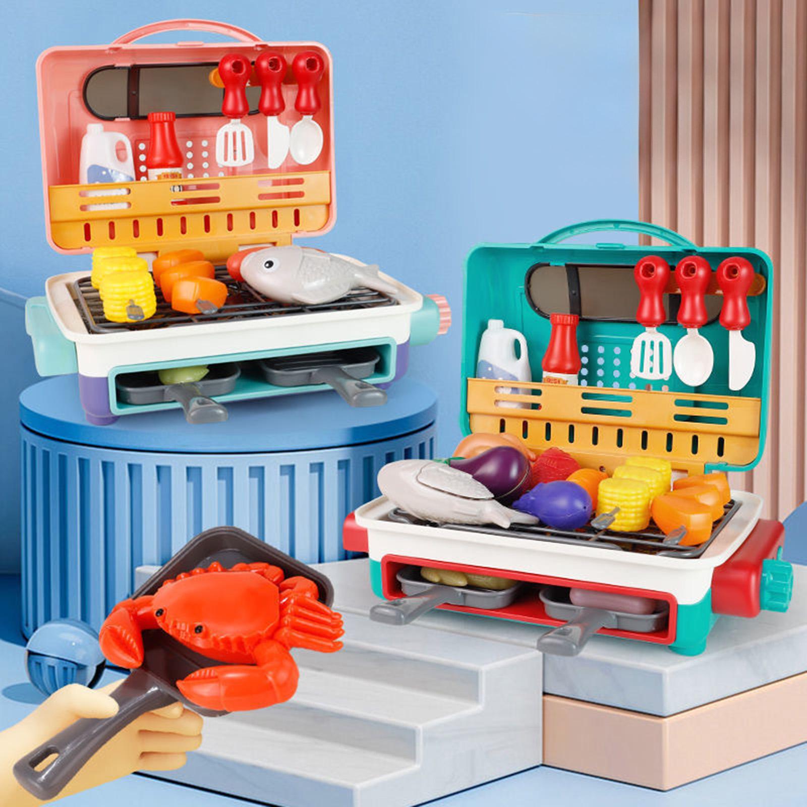 ชุดของเล่นเตาบาร์บีคิวสำหรับเด - Kids Outdoor Grill Set บทวิจารณ์และราคา