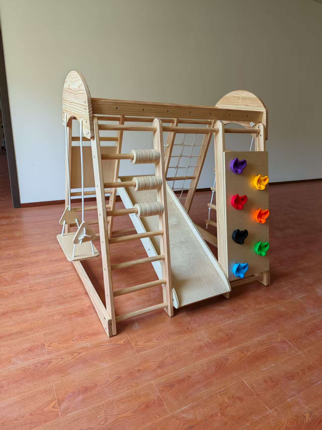 โครงไม้ปีนป่ายสำหรับเด็ก พร้อม - Kids Outdoor Playground บทวิจารณ์และราคา