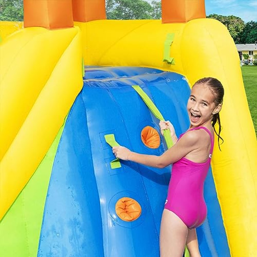 สไลเดอร์น้ำกลางแจ้งสำหรับเด็ก: - Kids Outdoor Zone บทวิจารณ์และราคา