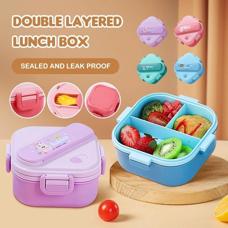 กล่องอาหารกลางวันเด็กน่ารักลาย - Kids.Outdoor Utensils บทวิจารณ์และราคา