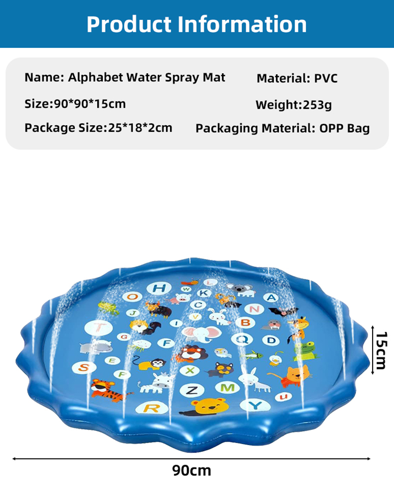 แผ่นรองพ่นน้ำเป่าลมรูปตัวอักษร - Slip Slide Water Mat บทวิจารณ์และราคา