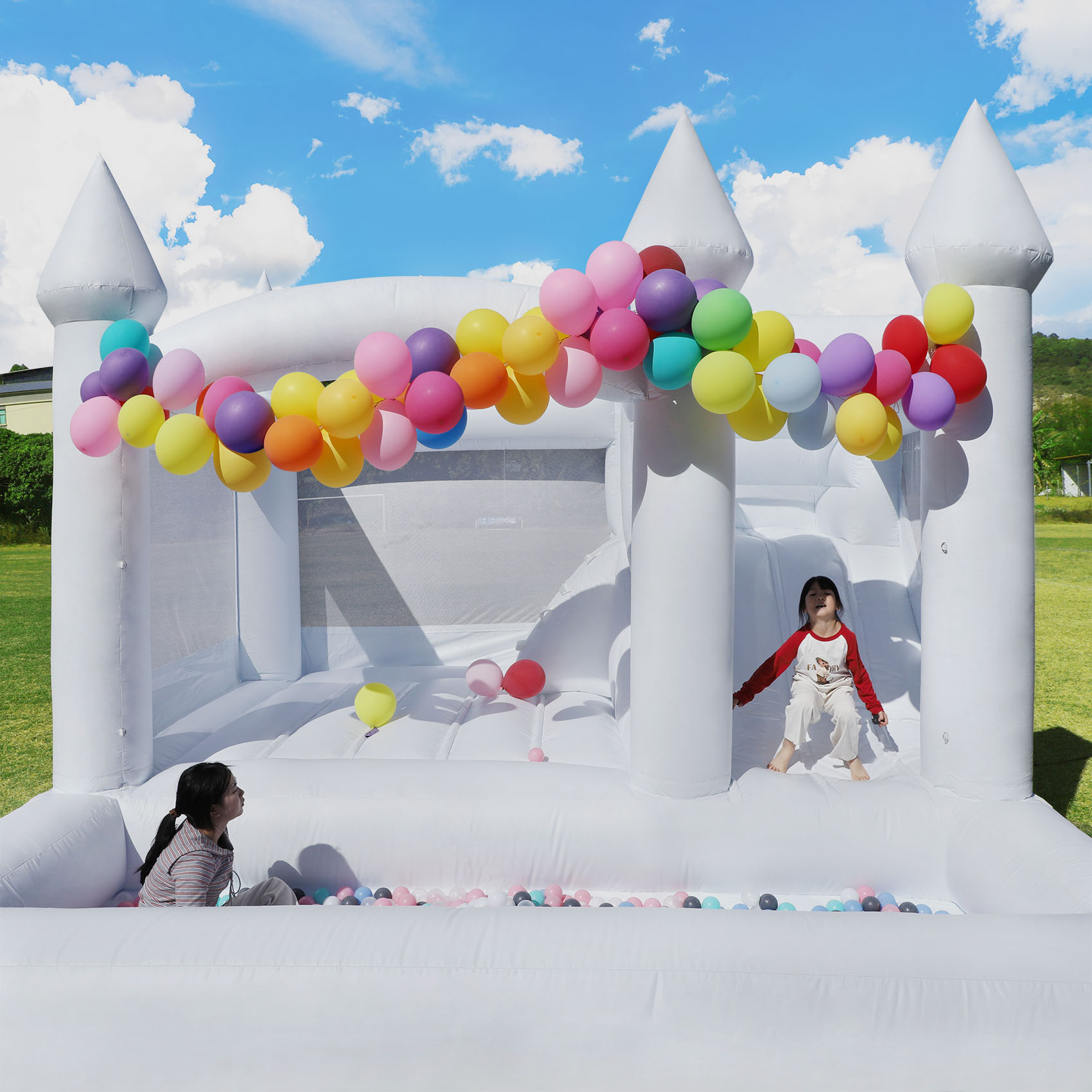 บ้านลม บ้านเด้ง ปราสาทลม บ้านล - Kids Outdoor Playground บทวิจารณ์และราคา