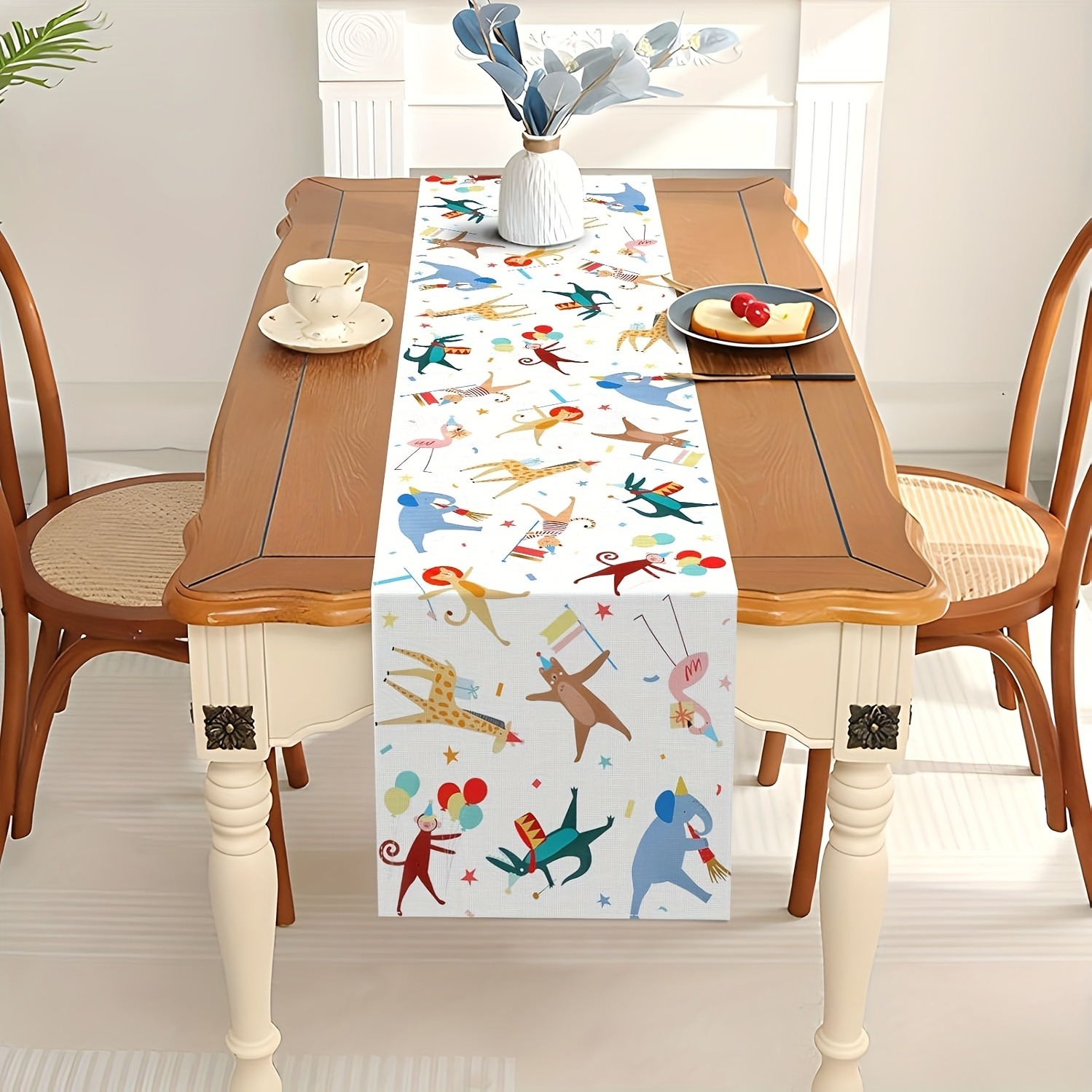 ผ้าปูโต๊ะลายการ์ตูนสัตว์ในคณะล - Kids Outdoor Dining Table บทวิจารณ์และราคา