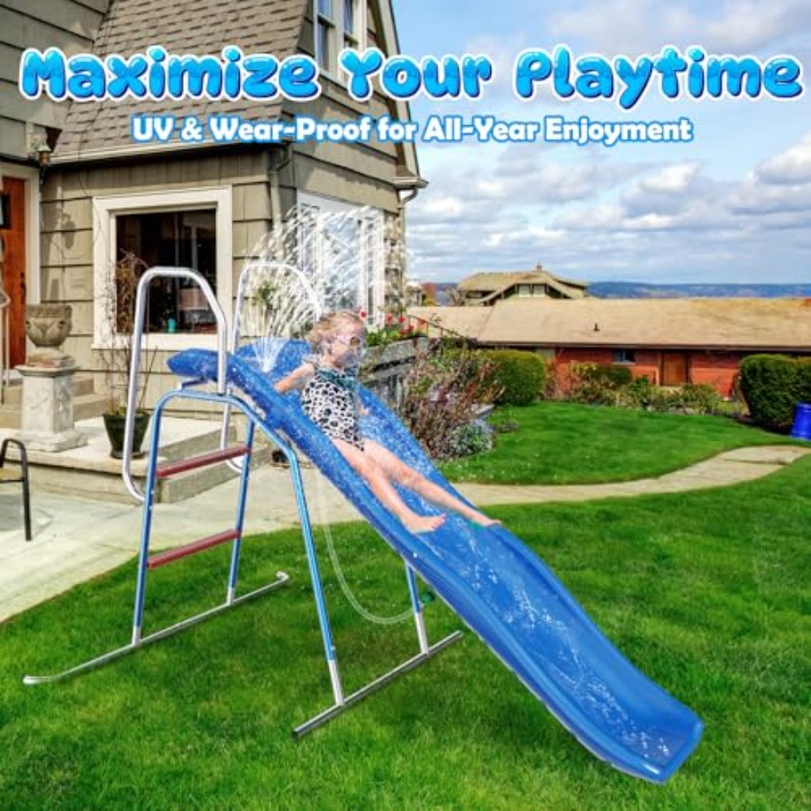 สไลเดอร์น้ำสำหรับเด็กในสวนหลัง - Kids Outdoor Zone บทวิจารณ์และราคา
