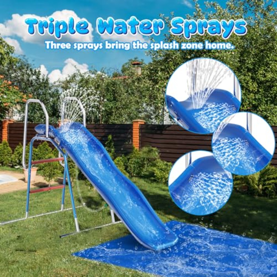 สไลเดอร์น้ำสำหรับเด็กในสวนหลัง - Kids Outdoor Zone บทวิจารณ์และราคา
