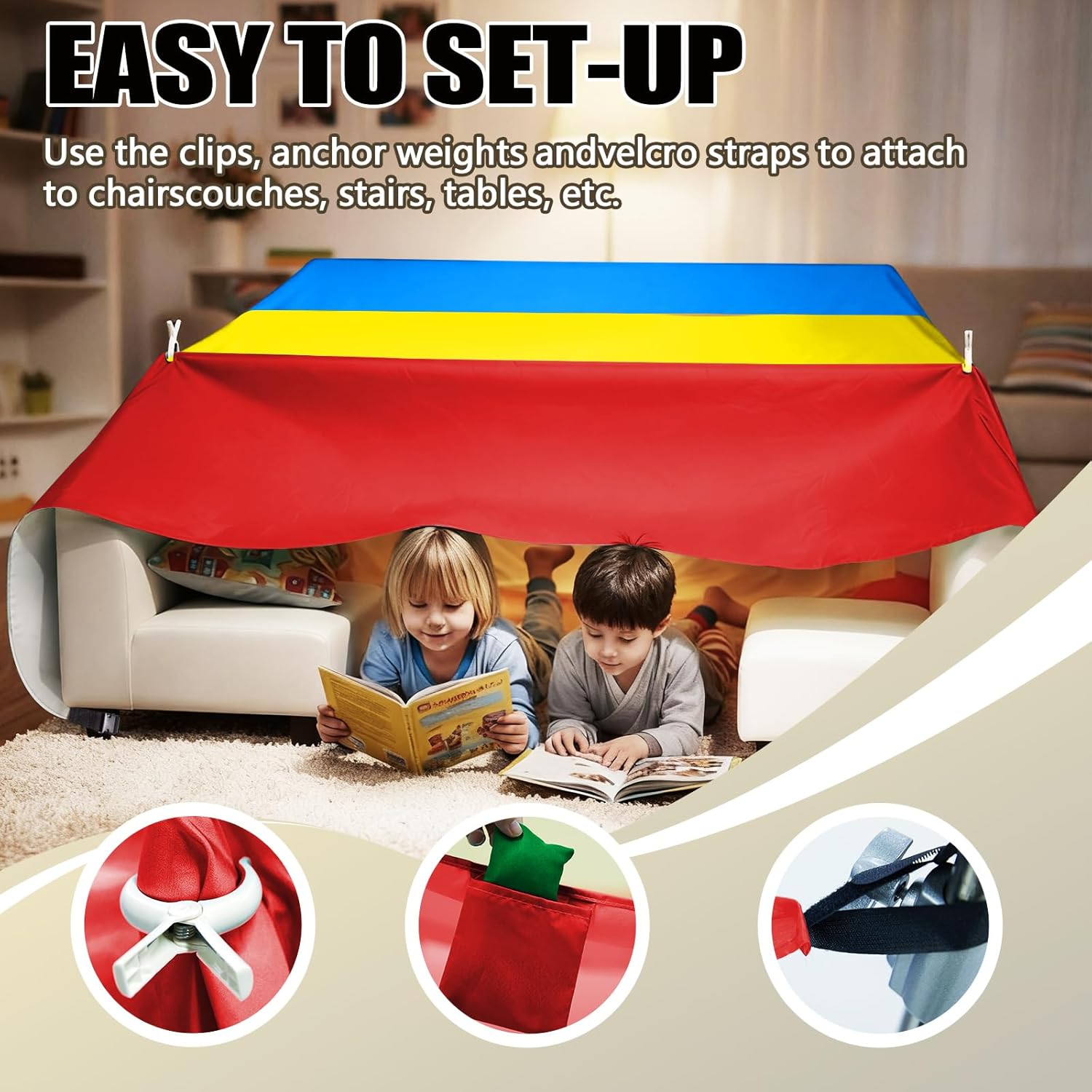 ชุดสร้างป้อมปราการสำหรับเด็ก N - Kids Outdoor Fort Building Kit บทวิจารณ์และราคา