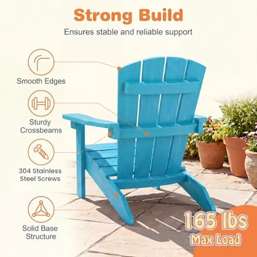 ชุดเก้าอี้ Adirondack สำหรับเด - Kids Outdoor Lawn Chair บทวิจารณ์และราคา