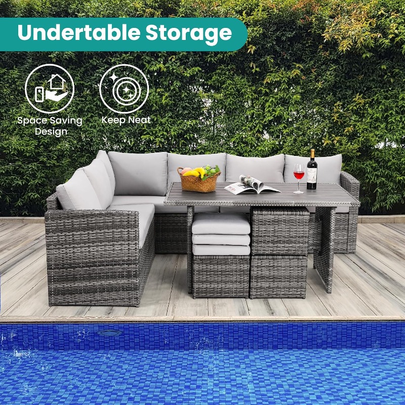 ชุดเฟอร์นิเจอร์ลานบ้าน Wumioki - Kids Outdoor Dining Table บทวิจารณ์และราคา