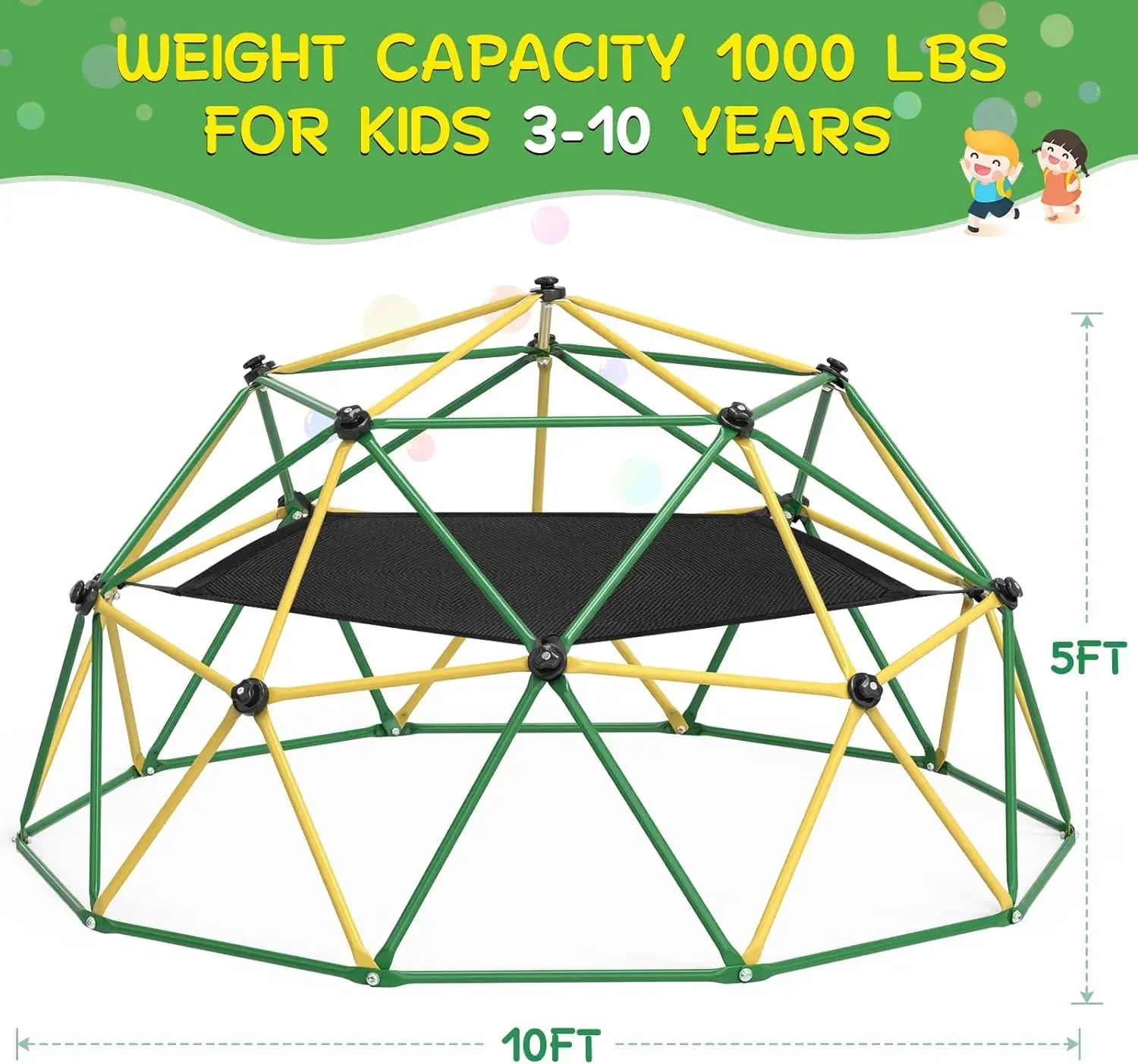 โดมปีนเขา GIKPAL, โดมปีนเขาขนา - Kids Outdoor Jungle Gym Dome บทวิจารณ์และราคา