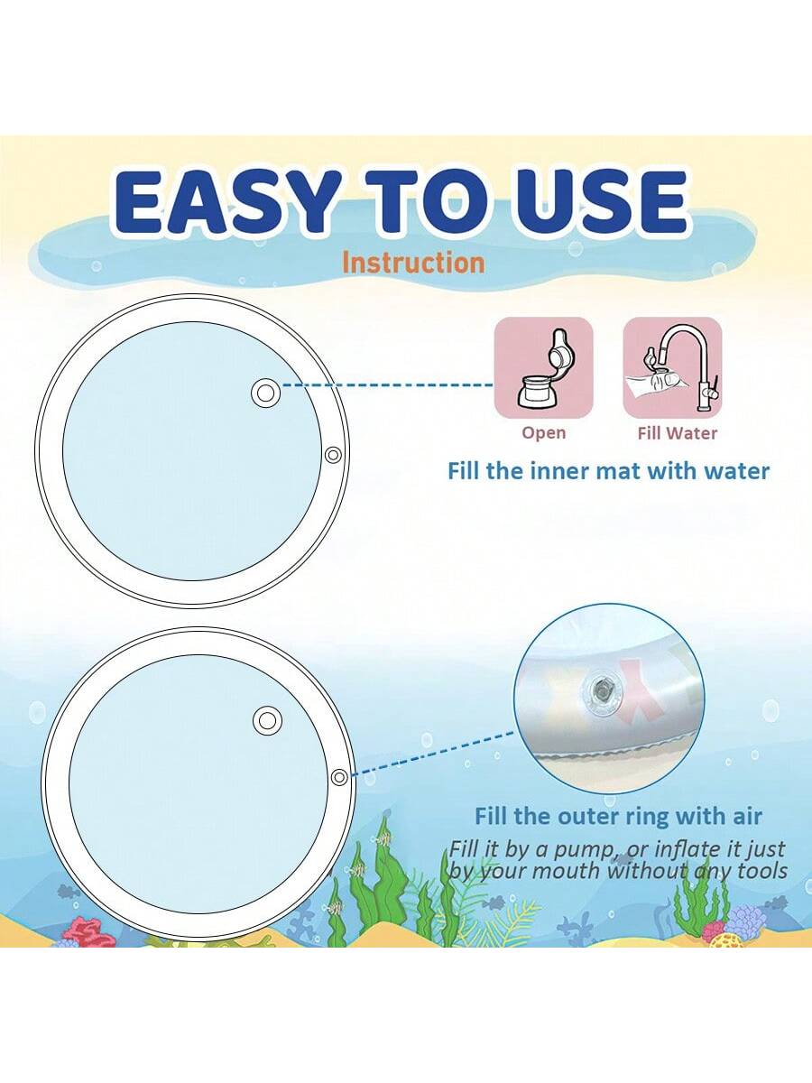 แผ่นรองน้ำสำหรับเด็กทารก เบาะเ - Slip Slide Water Mat บทวิจารณ์และราคา