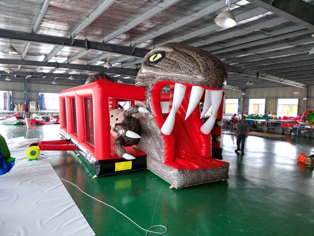 เครื่องเล่นเป่าลมแบบมีสิ่งกีดข - Kids Outdoor Obstacle Course บทวิจารณ์และราคา